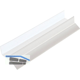 REHAU Sockel-Abschlussprofil 16 mm mit Dichtlippe, Kunststoff transparent