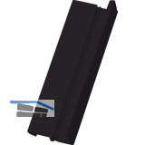 REHAU Schlagleiste mit verdecktem Schraubkanal L 2300 mm, Kunststoff schwarz