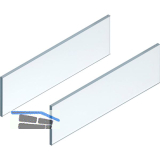BLUM LEGRABOX free Einschubelement Seite, NL 500 mm, Glas klar