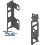 BLUM LEGRABOX Holzr�ckwandhalter H�he M, Oriongrau-matt