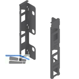 BLUM LEGRABOX Holzr�ckwandhalter H�he K, Oriongrau-matt