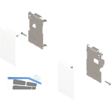 BLUM LEGRABOX Fronthalter Innenschubkasten H�he M, Seidenwei�-matt