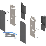 BLUM LEGRABOX Fronthalter Innenauszug mit Reling H�he C, Oriongrau