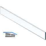 BLUM LEGRABOX Einschubelement-Vorne, H=70, KB=600 (18/19), Glas klar