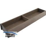 BLUM AMBIA-LINE Schubkastenrahmen schmal, NL500mm, B100mm, Nebraska Eiche