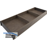 BLUM AMBIA-LINE Schubkastenrahmen breit, NL600mm, B200mm, Nebraska Eiche