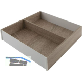BLUM AMBIA-LINE Schubkastenrahmen ab NL270 mm, B242mm, Bardolino Eiche