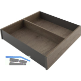 BLUM AMBIA-LINE Schubkastenrahmen ab NL270 mm, B242mm, Nebraska Eiche