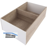 BLUM AMBIA-LINE Frontauszugsrahmen, ab NL400mm, B218mm, Bardolino Eiche