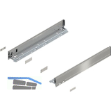 BLUM LEGRABOX pure SET H�he N, TIP-ON, 40kg, NL 500, INOX