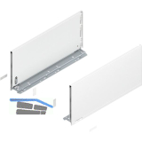 BLUM LEGRABOX pure SET H�he F, TIP-ON, 70kg, NL 600, Seidenwei�