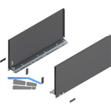 BLUM LEGRABOX pure SET H�he F, TIP-ON, 70kg, NL 650, Oriongrau