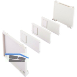 BLUM AMBIA-LINE Flaschenset, B100mm, Kunststoff Seidenwei� matt