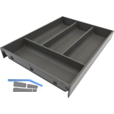 BLUM AMBIA-LINE Besteckeinsatz NL450mm,B300mm, Stahl Oriongrau