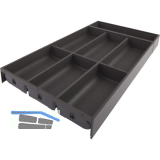 BLUM AMBIA-LINE Besteckeinsatz NL600mm,B300mm, Stahl Oriongrau