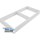 BLUM AMBIA-LINE Schubkastenrahmen breit, NL550mm, Stahl Seidenwei� matt