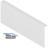 BLUM AMBIA-LINE Holzr�ckwandadapter. H�he K, B242 mm, Stahl Seidenwei�