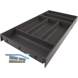 BLUM AMBIA-LINE Besteckeinsatz NL650mm,B300mm, Stahl Oriongrau