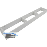 BLUM AMBIA-LINE Schubkastenrahmen schmal, NL650mm, Stahl Seidenwei� matt