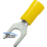 Gabelkabelschuh M5 Querschnitt 2,5 - 6 mm� isoliert gelb