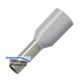 Aderendh�lse 0,75x8/14 mit Kragen grau