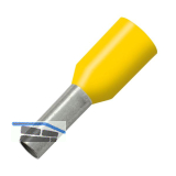 Aderendh�lse 1x8/14 mit Kragen gelb