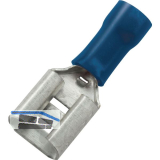 Flachsteckh�lse 4,8x0,5 Querschnitt 1 - 2,5 mm� isoliert rot