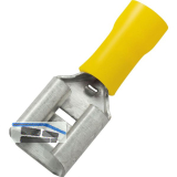 Flachsteckh�lse 6,3x0,8 Querschnitt 2.5 - 6 mm� isoliert blau