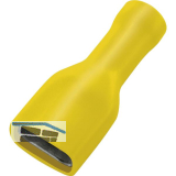 Flachsteckh�lse 6.3x0,8 Querschnitt 2,5 - 6 mm� vollisoliert gelb