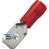 Flachstecker 4,8x0,5 Querschnitt 0,5 - 1,5 mm� isoliert rot