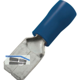 Flachstecker 6,3x0,8 Querschnitt 1 - 2,5 mm� isoliert blau