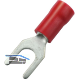Gabelkabelschuh M4 Querschnitt 0,5 - 1,5 mm� isoliert rot