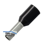 Aderendh�lse 1,5x18/24 mit Kragen schwarz