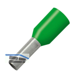 Aderendh�lse 16x18/29 mit Kragen gr�n