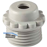 W�rgenippel PG21 mit Loch, RAL 7035 lichtgrau