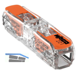 WAGO 221 1x4Qmm Durchgangs-Verbindungsklemme mit Bet�tigungshebel