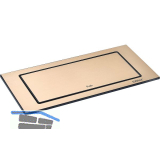 EVOline BackFlip, 2 Stk. Schukosteckdosen, USB-C-Charger, Messing Effekt