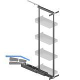 PEKA Hochschrank Standard Set KB 300 mm 1200 - 1600 mm Anthrazit