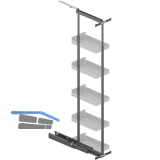 PEKA Hochschrank Standard Set KB 300 mm 1600 - 2000 mm Anthrazit