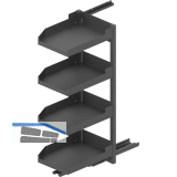 PEKA Pleno Maxi Standard Set 450-1300 links Anthrazit