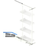 PEKA Hochschrank Standard Set KB 300 mm 900 - 1300 mm Wei�