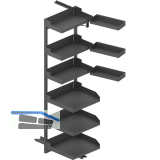 PEKA Pleno Maxi Plus Set 600-1900 rechts Anthrazit