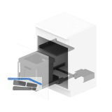 PEKA Abfallsystem Oeko Complet Aqua G KB 600 mm Anthrazit