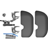 NINKA Eckauszug Trigon Halbkreis FB 500 mm links Dunkelgrau