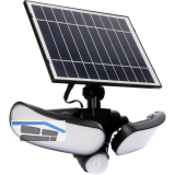LED`S LIGHT Solar Wandleuchte mit Sensor, IP44, 5000K neutralwei�, schwarz