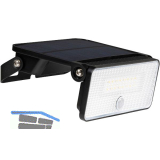 LED`S LIGHT Solar Wandleuchte mit Sensor, IP54, 4000K neutralwei�, schwarz
