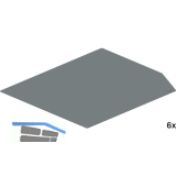 PEKA Antirutschmatten-Set Silikon 450-1900 Pleno Maxi Walnussgrau