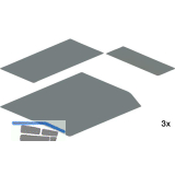 PEKA Antirutschmatten-Set Silikon 600-1900 Pleno Maxi Walnussgrau