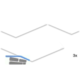 PEKA Antirutschmatten-Set Silikon 600-1900 Pleno Maxi Perlwei�