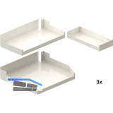 PEKA Einh�ngetablar-Sets Liro 600-1900 rechts Pleno Maxi Plus Wei�
